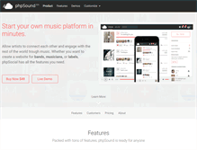 Tablet Screenshot of phpsound.com